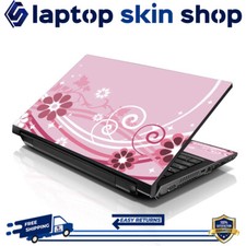 Laptop Skin Sticker Notebook Decal Pink White Floral for Apple Dell Asus 13'-16