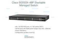 Cisco SG550X-48MP 48-Port Stackable Managed Gigabit PoE+ Switch picture