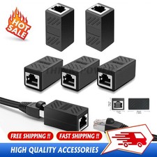 5/10PACK RJ45 Inline Coupler Cat6/Cat5 Ethernet Network Cable Extender Connector picture