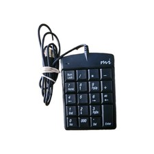 Black Numeric Keypad Plus Number Pad USB Micro Innovations KP25B Keyboard picture