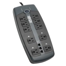 Tripp Lite 8FT 2395 Joule Surge Protector - Black, Metallic Silver picture