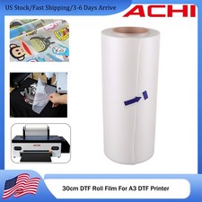 ACHI 11.8〞30*100m Roll Film DTF Transfer Film For Direct Transfer A3 DTF Printer picture