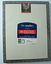 Geographics 100 Design Papers 8 1/2 X 11 inch All Printers Acid Free Chicken New picture
