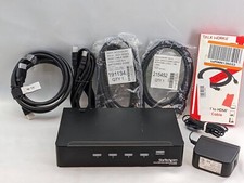 StarTech 2-Port HDMI Splitter and Signal Amplifier, 5 HDMI Cables 🔥Works🔥 picture