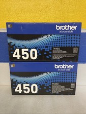 Brother Genuine TN-450 High Yield Toner Cartridge TN450 Lot Of 2 New Sealed picture