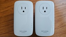 Set of two TP-Link AV1200 Gigabit (TL-PA8010P) Passthrough Powerline Adapters picture