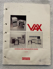 Digital Equipment DEC VAX Systems Site Preparation Guide 1982 picture