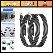 USB to DC 5.5x2.5mm Power Cord 10FT, 5V 3A Barrel Jack Charging Cable - 2Pcs for picture