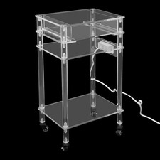 3-tier Acrylic Printer Stand, 44.09lbs Load Printer Stand with a Drawer&Wheels picture