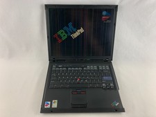 IBM ThinkPad R51 Laptop For Parts/Repairs No HDD/ Caddy/ OS Bad Screen Good Batt picture