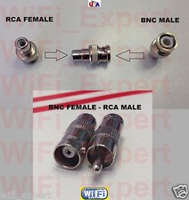 BNC Male Female To RCA Male Female RF Connector Adapter WiFi Antenna Router USA picture