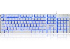 EagleTec kg061-BR Mechanical Keyboard Wired Ergonomic Brown Switches 87 Keys picture