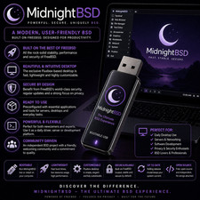 MidnightBSD Bootable USB | Live & Install | LATEST Version - FAST EASY PRELOADED picture