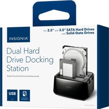 Insignia Dual Hard Drive Docking Station USB 3.0 *OPEN BOX* picture