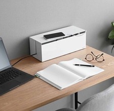Yamazaki Home Cable Management Box -Outlet Cord Storage Organizer Home Office picture