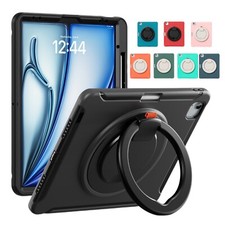 360° Rotation Rugged Heavy Duty Handle Stand Case for iPad Air 13 Inch M2 M3 M4 picture