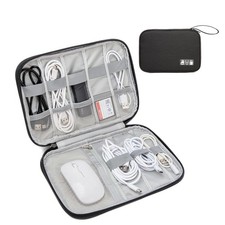 ZBEZBE Electronic Organizer Case for Chargers, Cables & Tech S, black picture