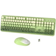 FCPLU Wireless Keyboard and Mouse Combo - Green Gradient picture