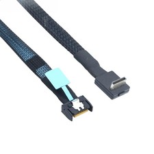 MCIO 4i 38P Gen5 PCIe Cable to 90° OCuLink SFF-8611 4i Internal Server Storage picture