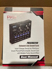 Pyle PKSCRD208 Compact Live Sound Card With Voice Changer, Multiple Sound Effect picture