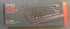 Cyberpower PC Play Ready 01 NOHI LED Wired Gaming Keyboard Black KB-161-306 picture
