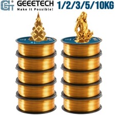 GEEETECH 1/2/3/5/10KG 3D Printer Filament Silk Gold PLA 1.75mm 1kg Bulk Lot US picture