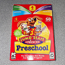 JumpStart Advanced Preschool (4) CD Set CD-ROM PC/Mac English Spanish French picture