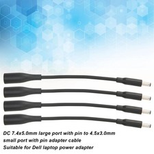 4Pcs DC Power Charger Converter Adapter Cable 7.4mm To 4.5mm For dell small Tips picture