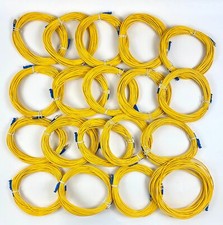 Corning SMF-28 Single Mode Fiber Optic Cable LC to FC 50ft 15M OS2 Set of 19 picture