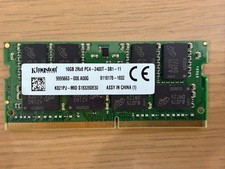 Kingston 16GB DDR4-2400 PC4-19200 2Rx8 260-Pin SO-DIMM Laptop RAM 9995663-008 picture