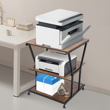 3-Tier Printer Stand for Home/Office Print Storage Cart with Adjustable Design picture