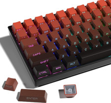 XVX Side Print Gradient Red Keycaps, Double Shot PBT Keycaps 60 65 75 100 Percen picture