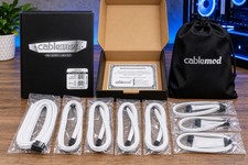 CABLEMOD C-Series Pro ModMesh Cable Kit White Corsair Type 5 RMx/RMi/RM PSU NEW picture