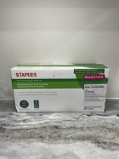 Staples Sustainable Earth Magenta Toner Cartridge SEB1215CMYRDS HP 125A Open Box picture