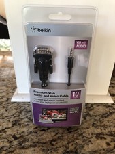 Belkin Premium VGA Audio and Video Cable 10'  *New/Sealed* picture