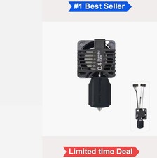 Hardened Steel Complete Hotend Kit with Fan 0.4mm for P1 P1P P1S 3D Printer picture