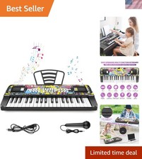 37-Key Electric Piano for Kids - Record Play, Microphone, Batteries or USB picture