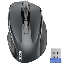 TECKNET Wireless Mouse, 2.4G Ergonomic Optical Mouse, Computer Mouse for Lapt... picture