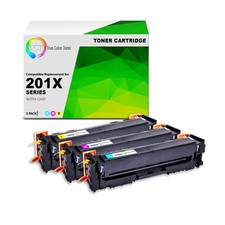 TCT 3PK 201X Toner Set CF401X CF402X CF403X For HP Color LaserJet Pro M252 M277 picture