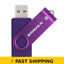 SIMMAX 32GB USB 2.0 Flash Drive - Purple picture