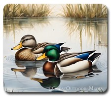 Mallard Ducks Pair ~ Mousepad / PC Mouse Pad ~ Gifts Hunter Hunting Outdoors picture