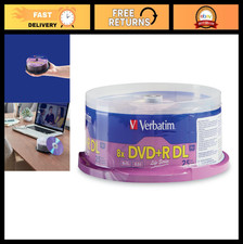 25 Pack DVD+R DL Double Layer 8.5GB 8X Blank Discs - High Capacity Media Storage picture
