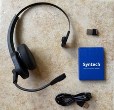 M99+ Bluetooth Wireless Headset Black Noise Cancelling Boom Mic USB Dongle 50h picture