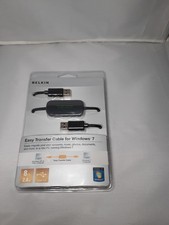 Belkin Easy Transfer Cable for Windows 7 USB 2.0 8ft 2.4m PC Adapter NEW picture