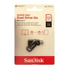SanDisk Ultra Dual Drive Go 512GB USB-C USB-A 400MB/s SDDDC3-512G-A46 New Sealed picture
