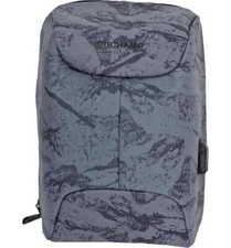 DuChamp $149 Gray Camo Print Anti-Theft Laptop Backpack NEW WITH TAGS picture