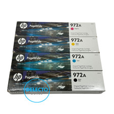 GENUINE 4-Pack HP 972A  BK/M/Y/C PageWide Cartridges SEALED Boxes picture