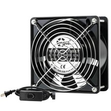 SXDOOL AXIAL Cooling Fan 12cm, AC 115V 120V 120mm x 38mm High Speed CFM with Swi picture