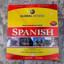 Global Access Spanish Complete Language Course 9 Audio CDs 3 CD-ROMs 2008 picture