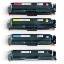 CRG-067H Toner Cartridge Set of 4 Black Cyan Magenta Yellow 067 Canon Compatible picture